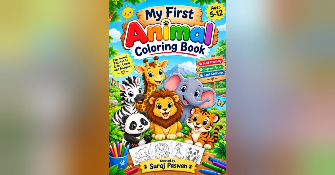 My First Animal Coloring Book, image 2
