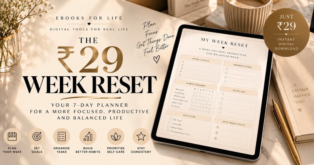 The Week Reset — Your 7-Day Life & Productivity Planner