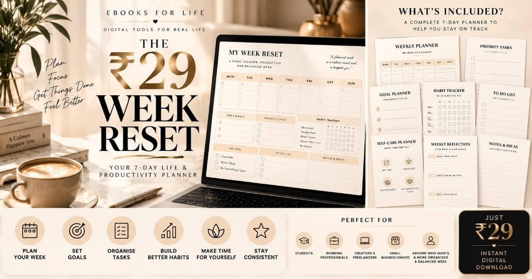 The Week Reset — Your 7-Day Life & Productivity Planner, image 2
