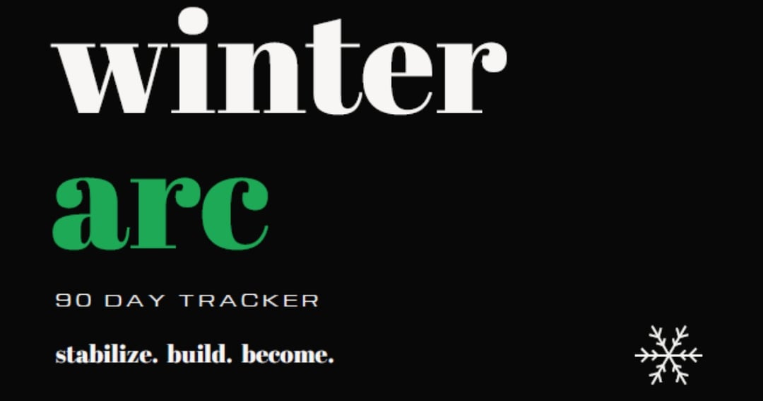 Winter Arc 90 Day Tracker
