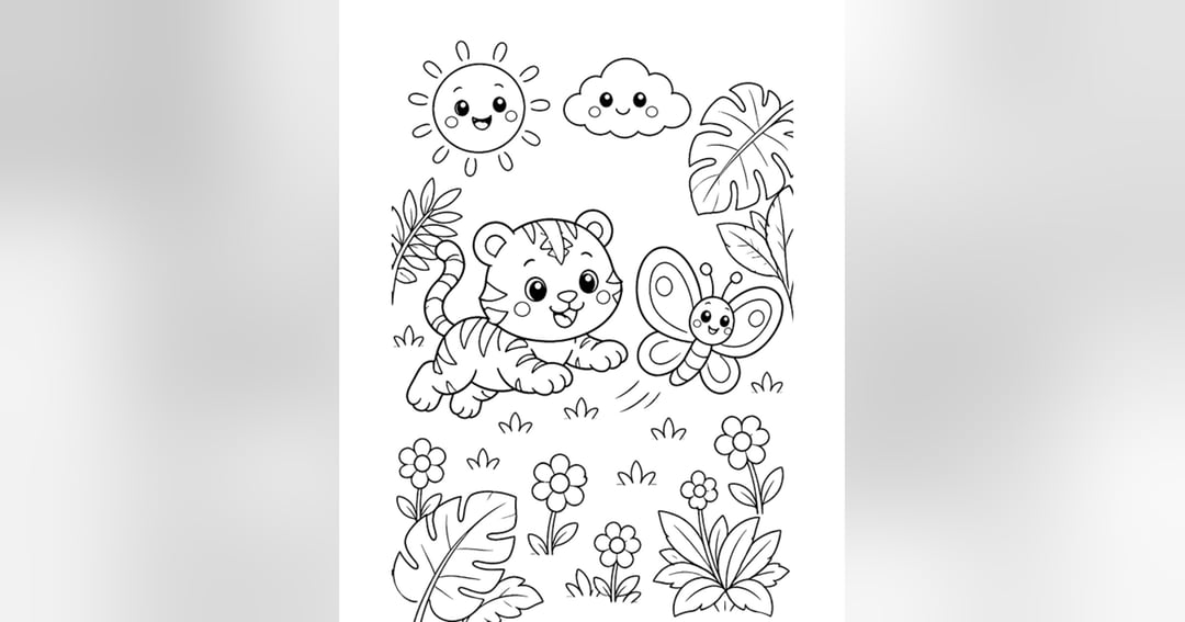 Safari Friends – A Coloring Book | Fun Safari Adventures for Little Artists!, image 4