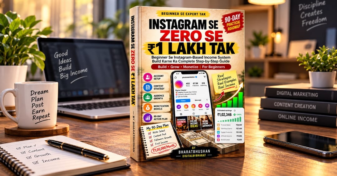 0 Followers Se ₹1 Lakh Tak — 90-Day Instagram Income Roadmap