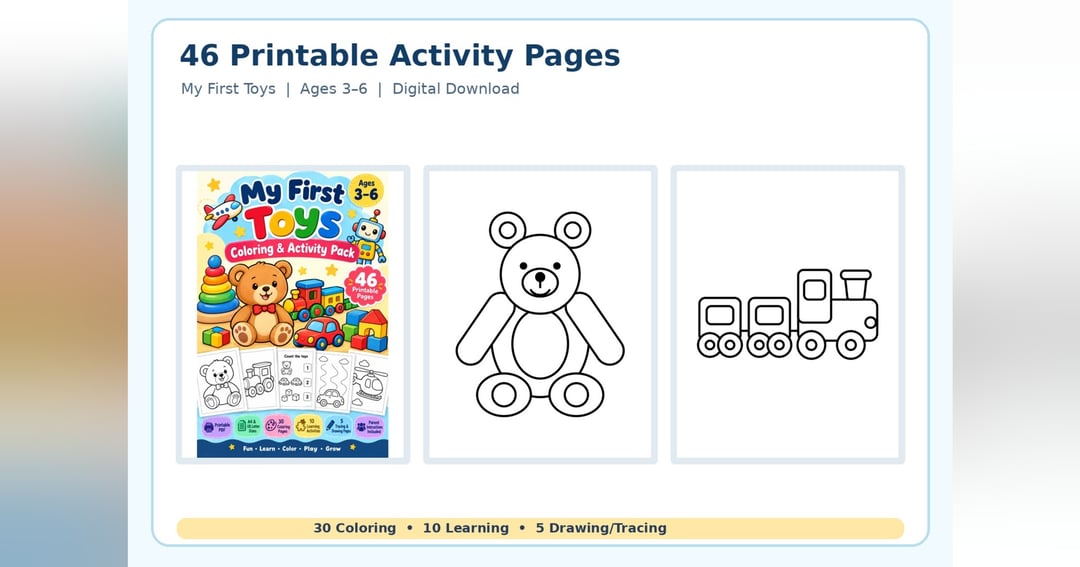 Toys Coloring & Activity Pack, image 2