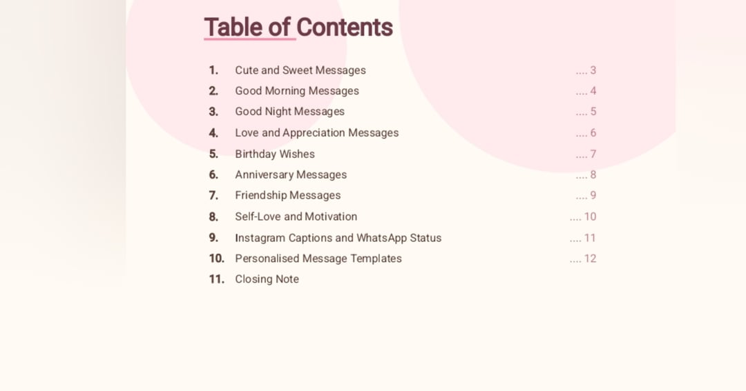 100 Cute Messages for Every Occasion - Cute E-book by Poornima 💌, image 2