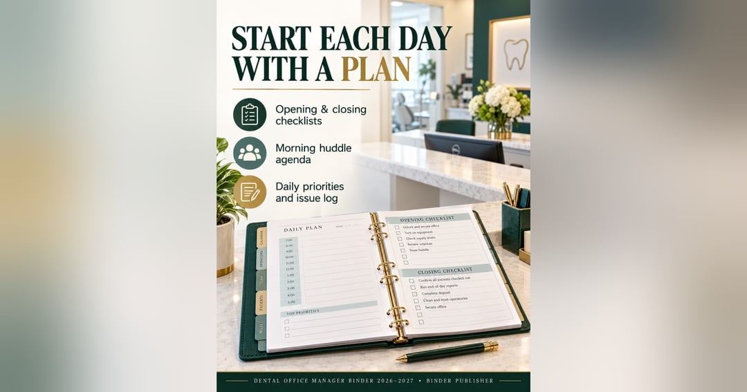 Dental Office Manager Binder 2026–2027, image 4