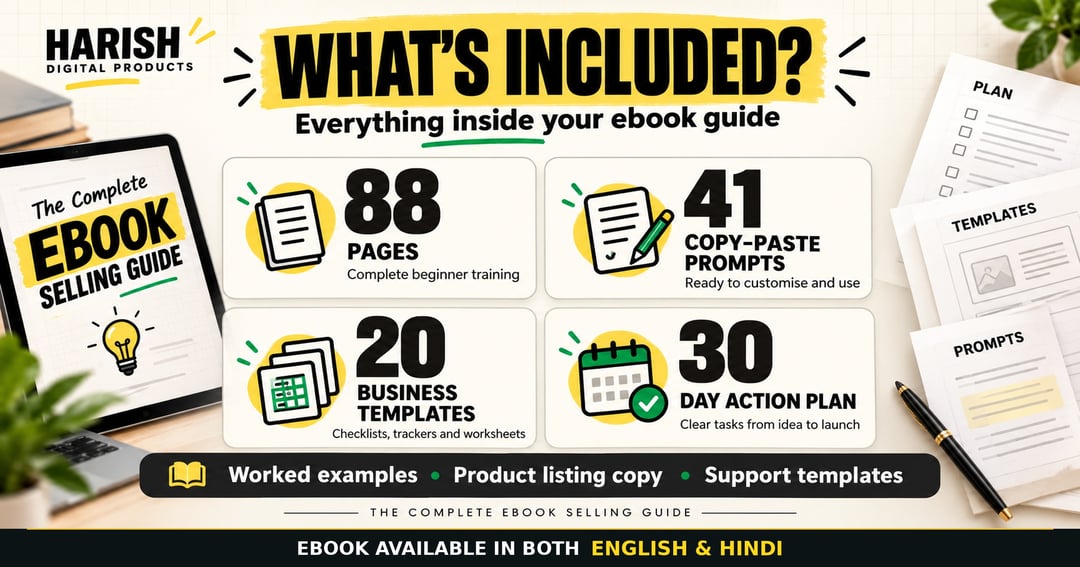 How to Create & Sell an eBook I Step-by-Step Guide in English & Hindi, image 2