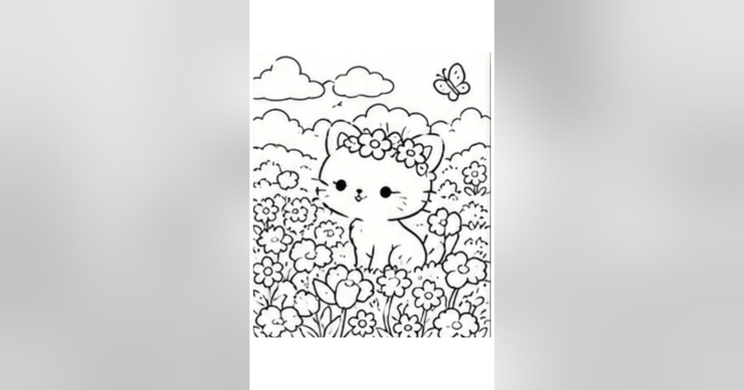 Cute Animals & Their Little Adventures 🐻🌷 | Printable Colouring Book, image 2