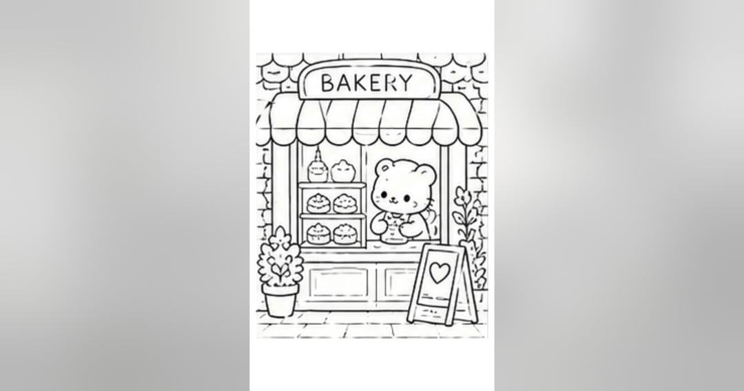 Cute Animals & Their Little Adventures 🐻🌷 | Printable Colouring Book, image 4
