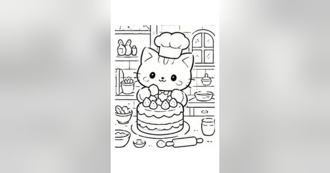 Cute Animals & Their Little Adventures 🐻🌷 | Printable Colouring Book, image 5