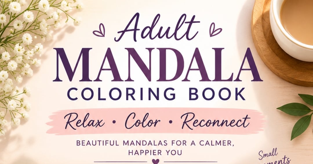 Mandala Serenity:An Adult Coloring Book of Intricate Mandalas for Relaxation, Mindfulness & Stress Relief