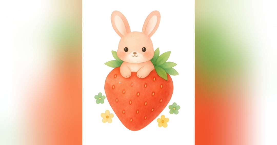 Fruit and animal color book, image 2