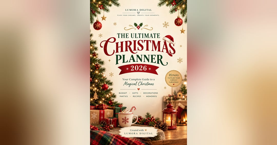 The Ultimate Christmas Planner 2026 | 25-Page Printable Holiday Organizer