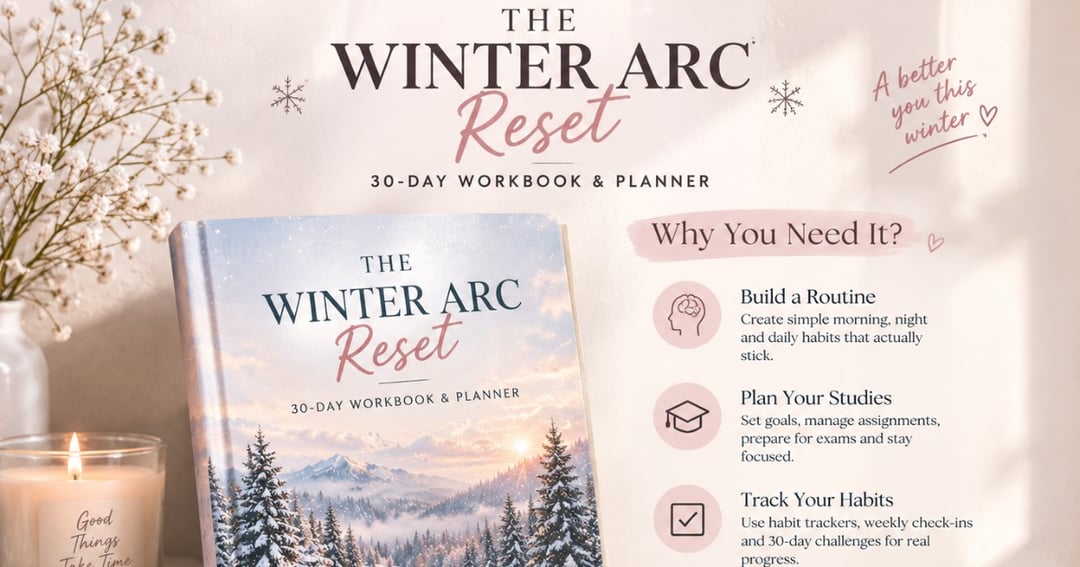 The Winter Arc Reset ❄️ | 30-Day Workbook & Planner