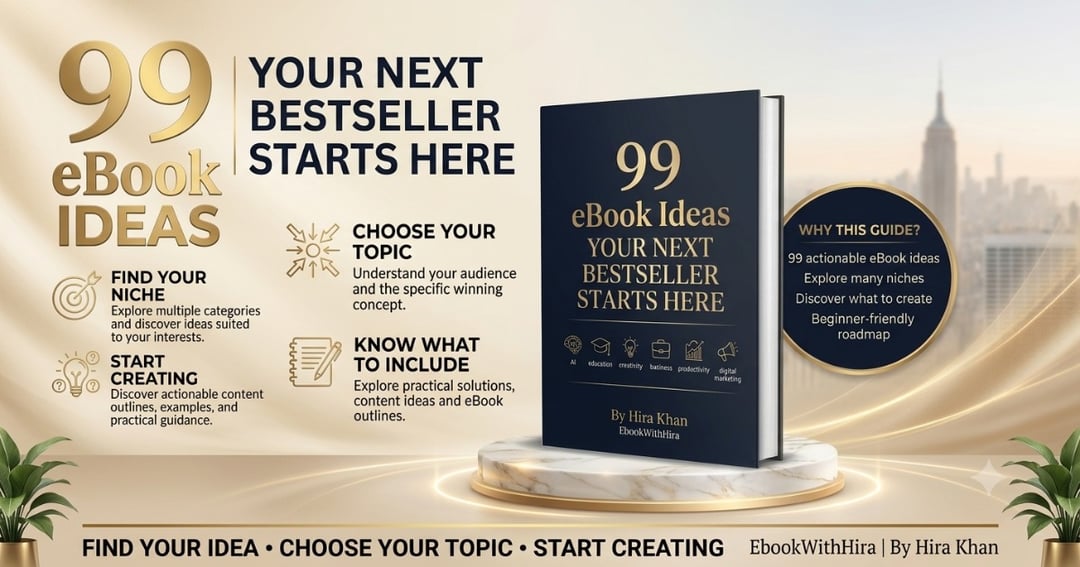 99 eBook Ideas Topic