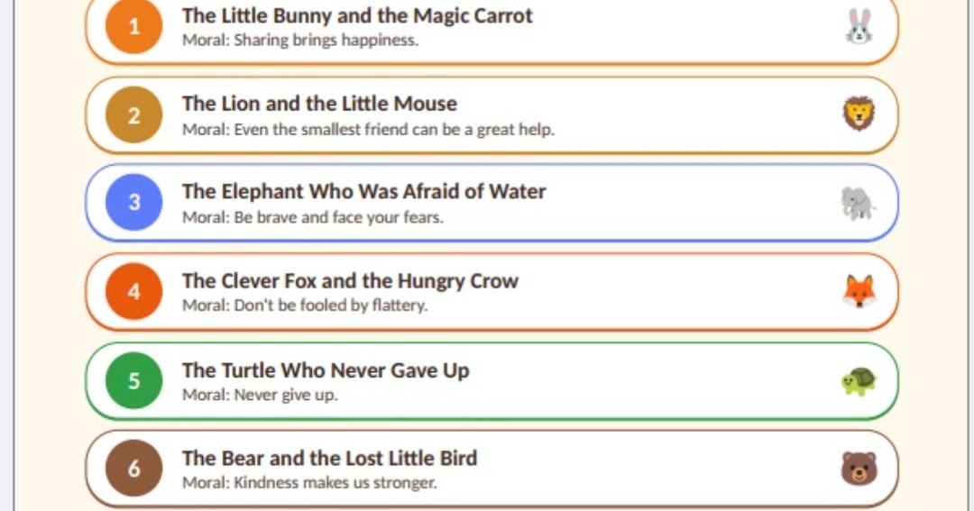 Kids Story - 10 illustrated stories., image 2