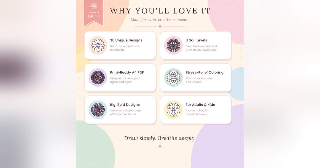Mandala Peace: Color Your Calm, image 4