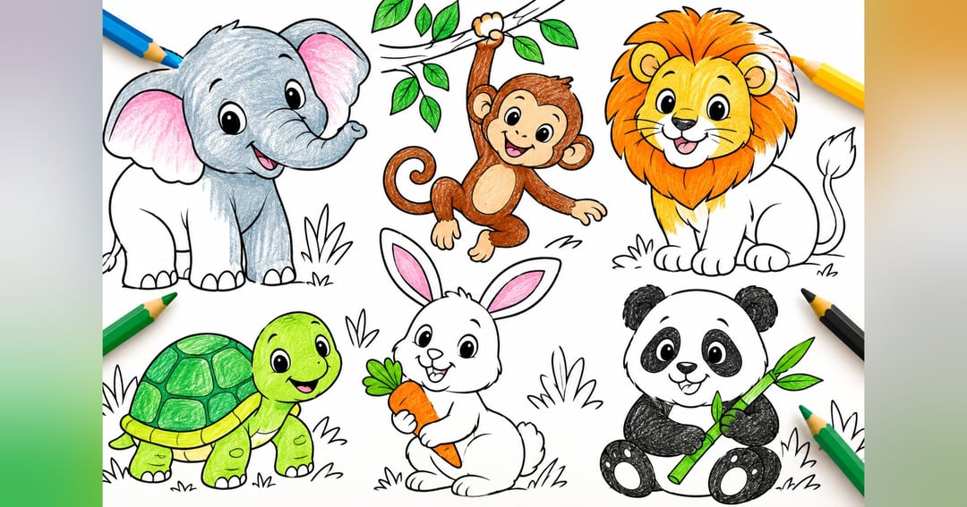 Animal Colouring Book, image 3