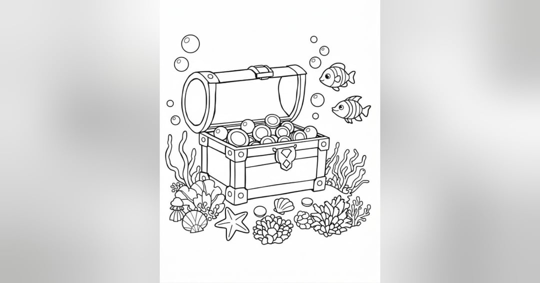 Underwater Wonders: A Children's Colouring Book, image 4