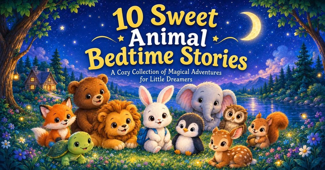 10 Animal Bedtime Stories for Kids