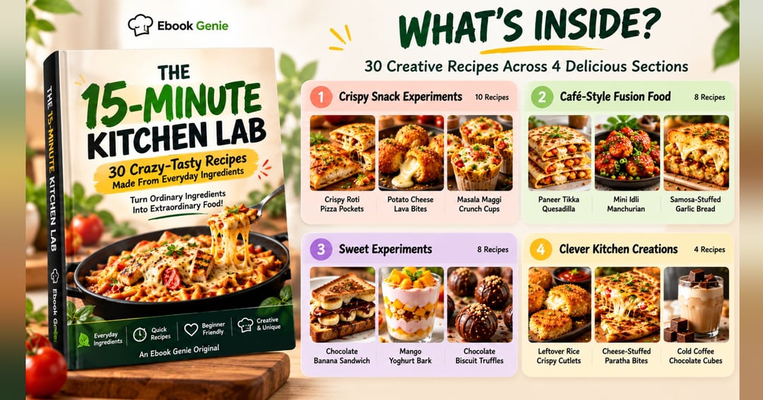 The 15-Minute Kitchen Lab | 30 Creative Recipes eBook (English), image 2