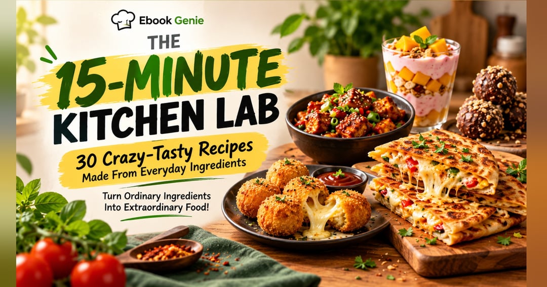 The 15-Minute Kitchen Lab | 30 Creative Recipes eBook (English)