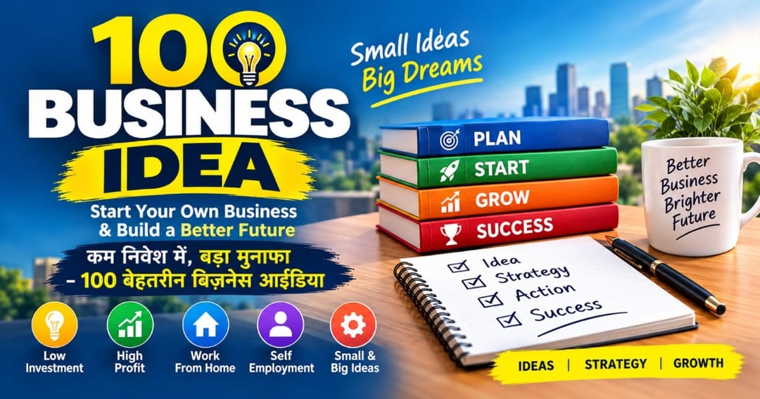 100 BUSINESS IDEAS UNDER 1 LAKH