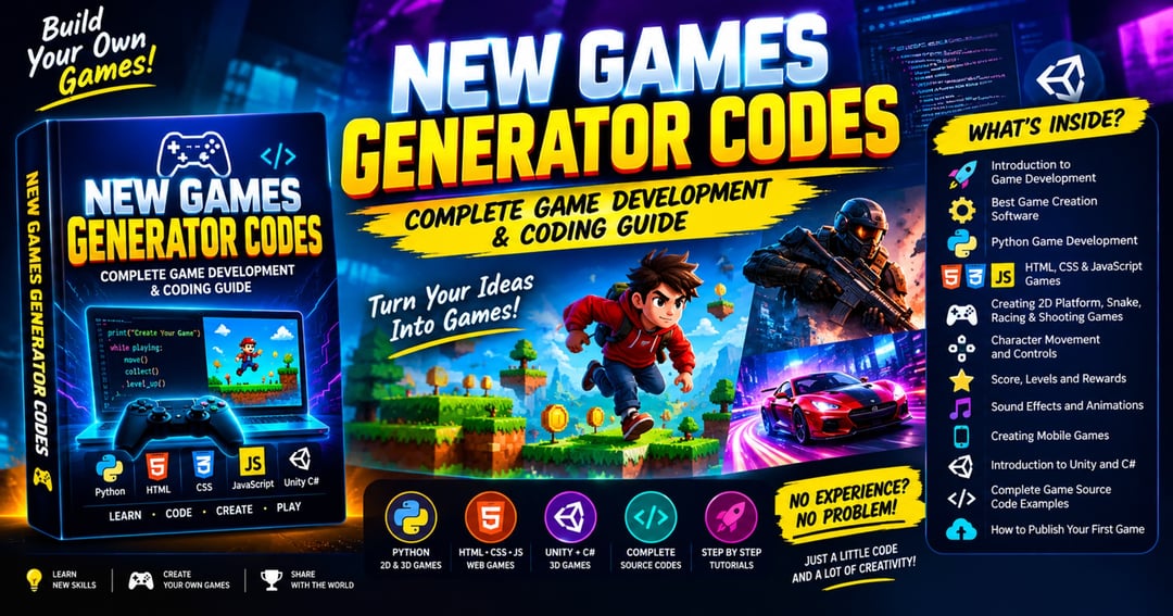 NEW GAMES GENERATOR CODES