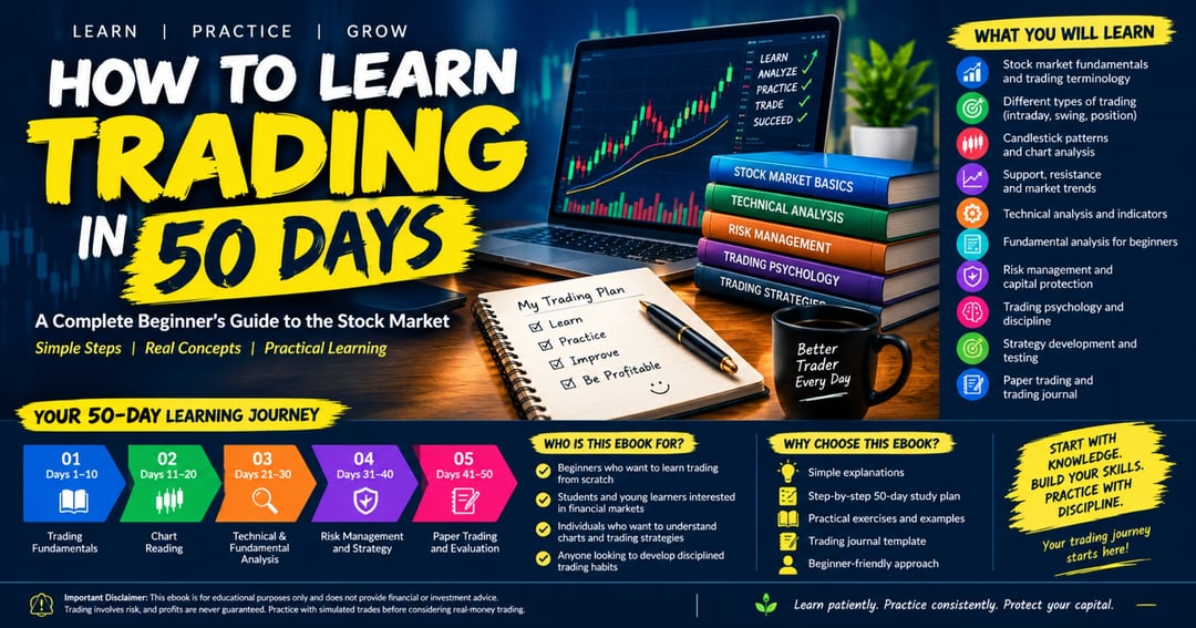 📘 HOW TO LEARN TRADING IN 50 DAYS