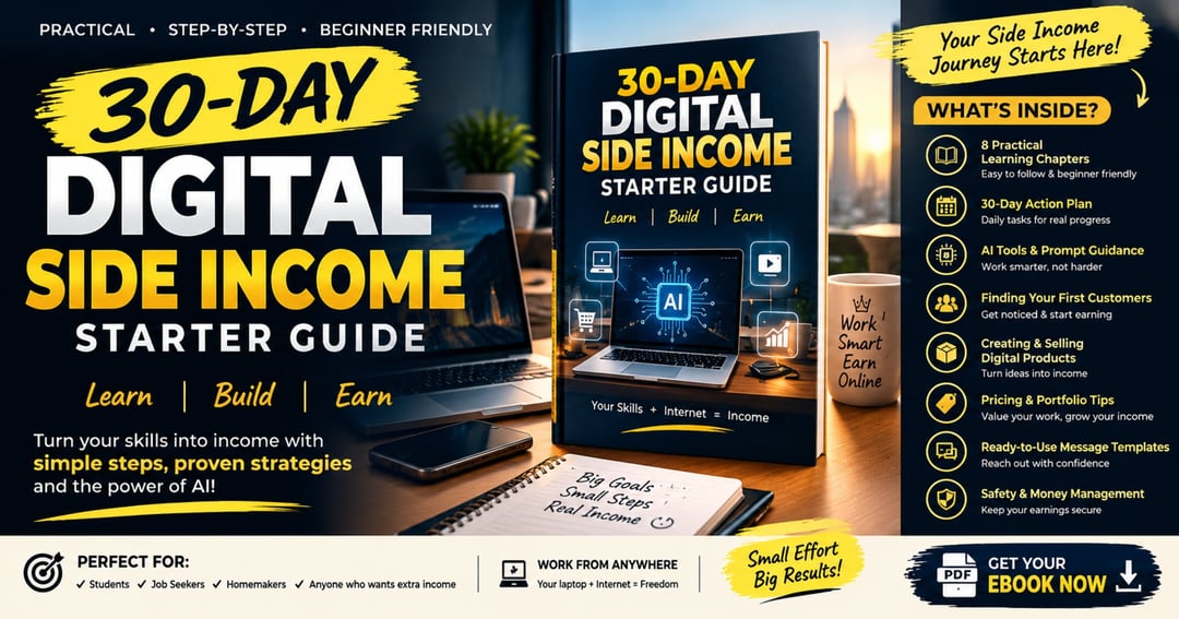 30-Day Digital Side Income Starter Guide