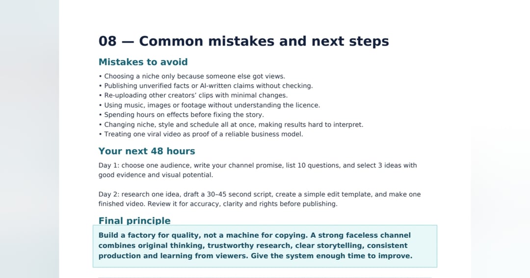 Faceless Content Factory - How to make money by faceless Content, image 5