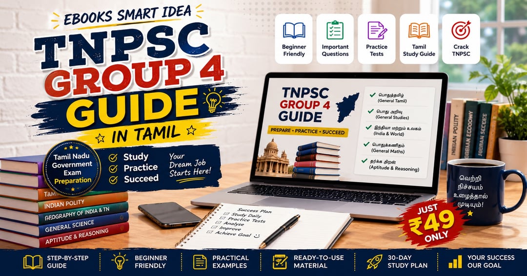 EBOOKS SMART IDEA – TNPSC Group 4 Guide in Tamil