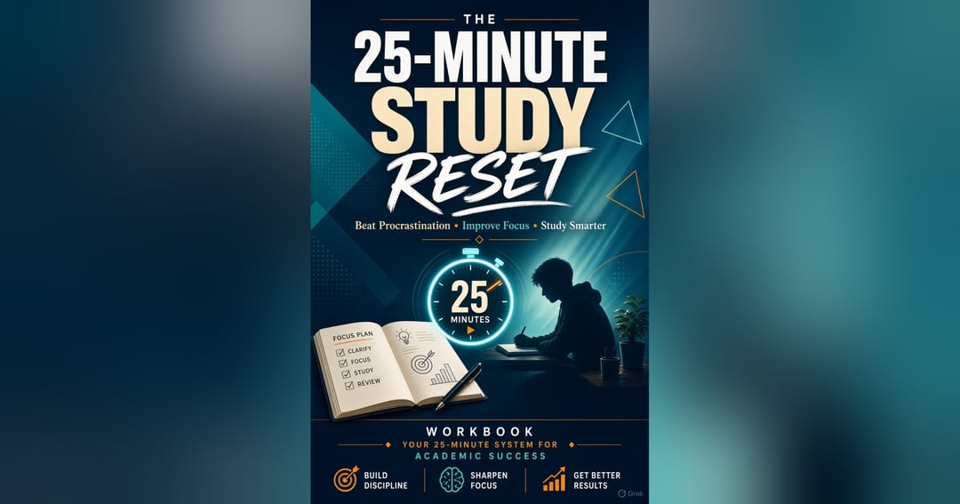 The 25-Minute Study Reset Workbook