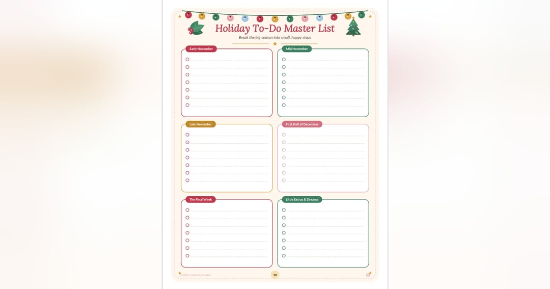 The Complete Christmas & Holiday Planner: Organizer & Notebook for Gift Lists, Budget Trackers, Holiday Menus, Baking Schedules & December Agendas, image 3