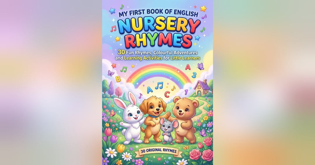 MY FIRST BOOK OF ENGLISH NURSERY RHYMES – 30 Fun Rhymes, Colourful Adventures and Learning Activities for Little Learners
