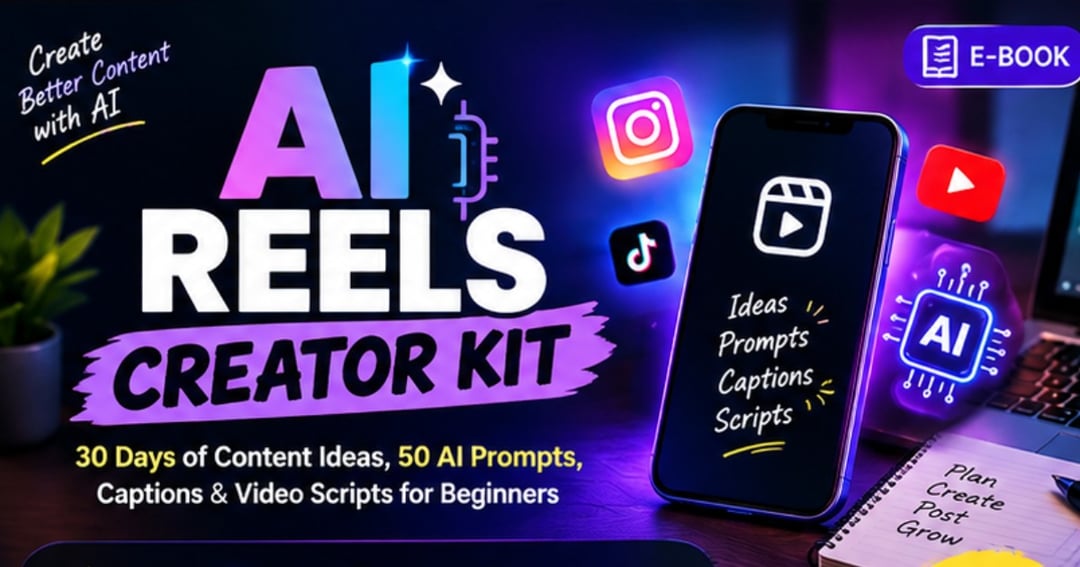 AI Reels Creator Kit – Create Better Content with AI Create, Edit & Grow — Your Beginner-Friendly Guide to AI Content Creation.