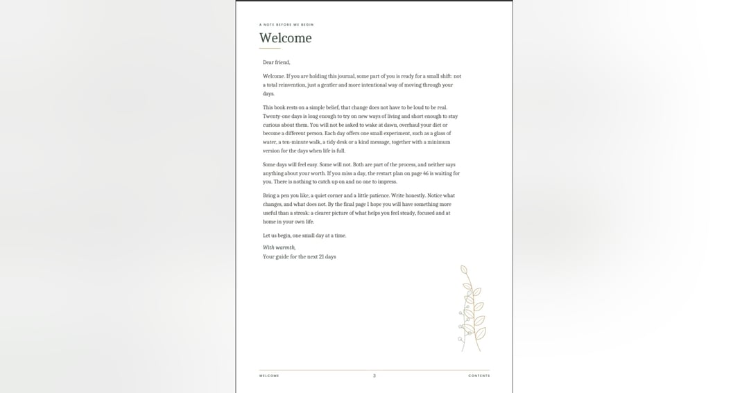 21 Days to a Better You A 21-Day Habit Reset & Personal Growth Journal, image 3