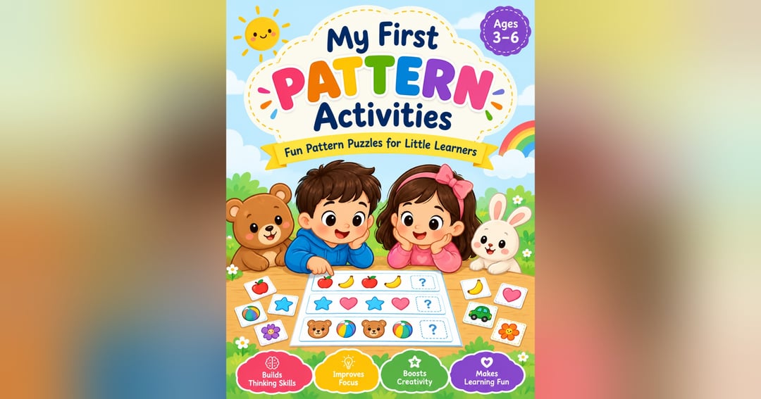 Pattern PalsComplete the Pattern Activity Book for Ages 3–6: 33 Fun Worksheets for Preschool and Kindergarten