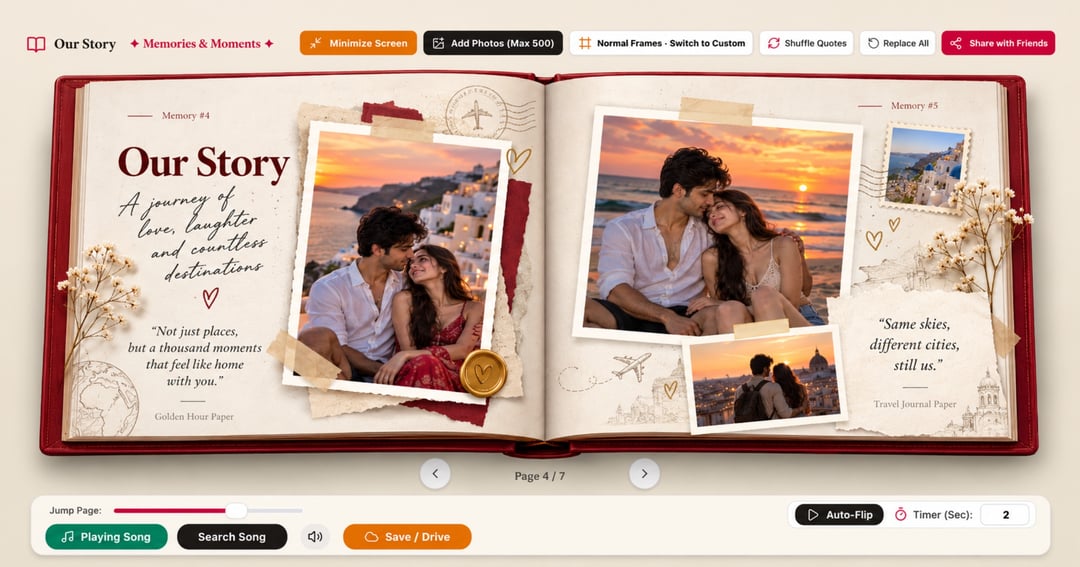 Our Story — Your Personal 3D Photo Album