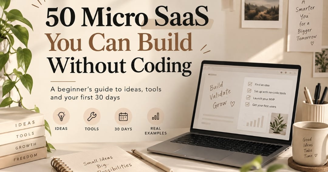 50 Micro SaaS You Can Build Without Coding