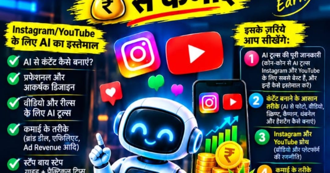 YouTube & Instagram से पैसे कमाएँ – Beginner से Pro तक 🚀, image 2