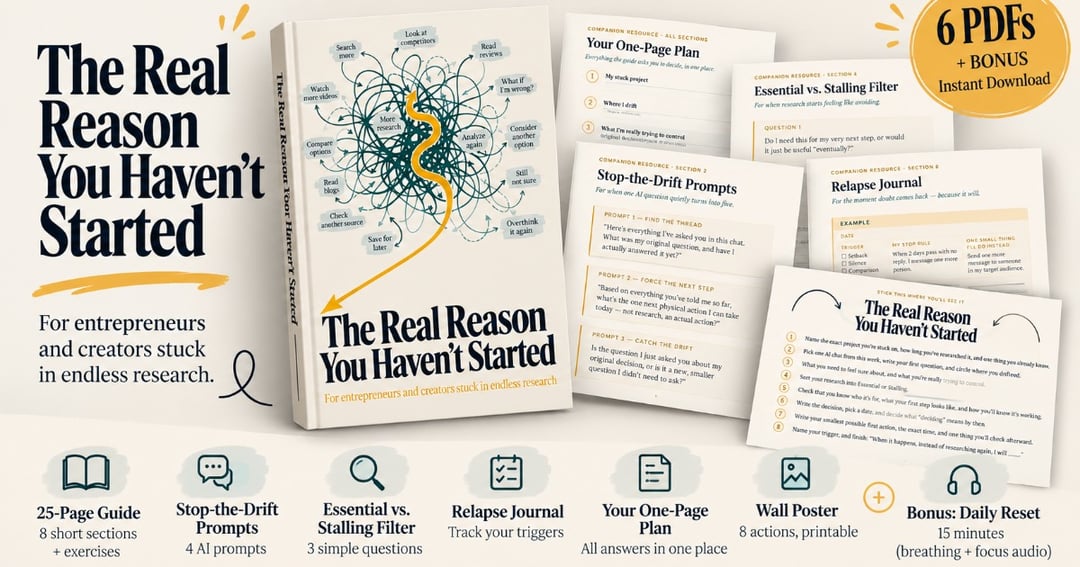 The Real Reason You Haven't Started