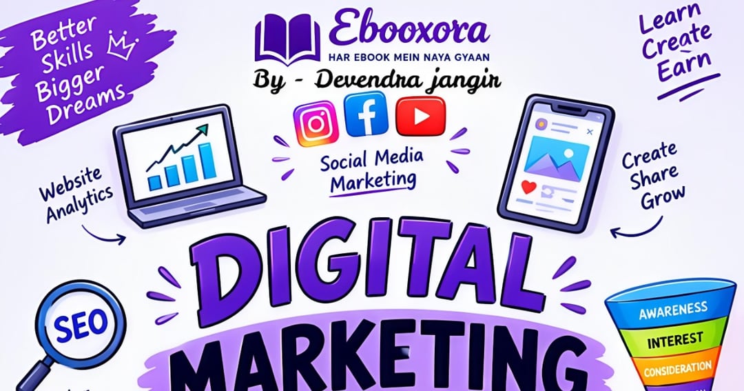 📘 Digital Marketing Complete Notes | Part 1 🔥 Foundation & Strategy | Ebooxora 💜