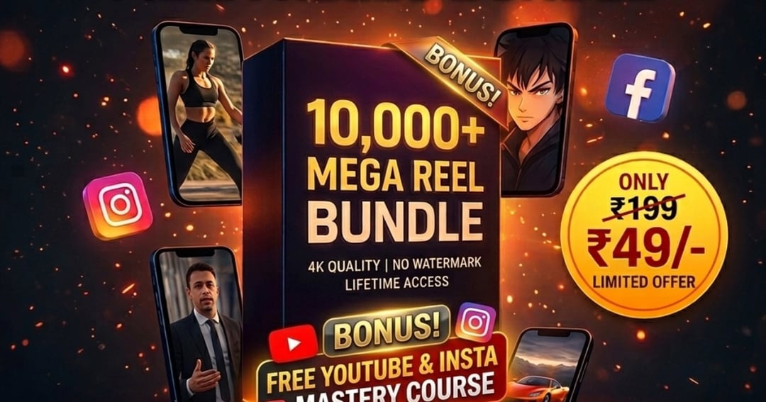 10000 reel bundle+ Free YouTube and Instagram mastery course, image 2