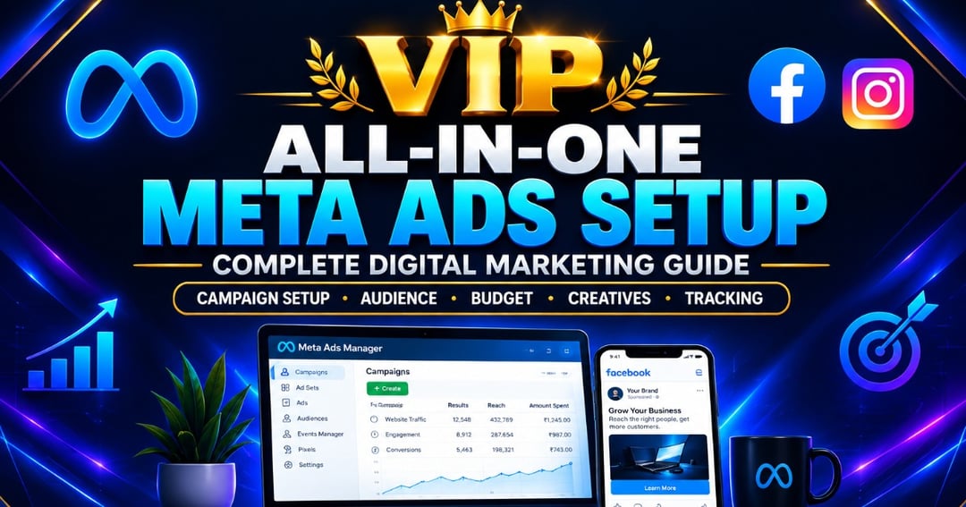VIP All-in-One Meta Ads Setup – Complete Digital Marketing Guide
