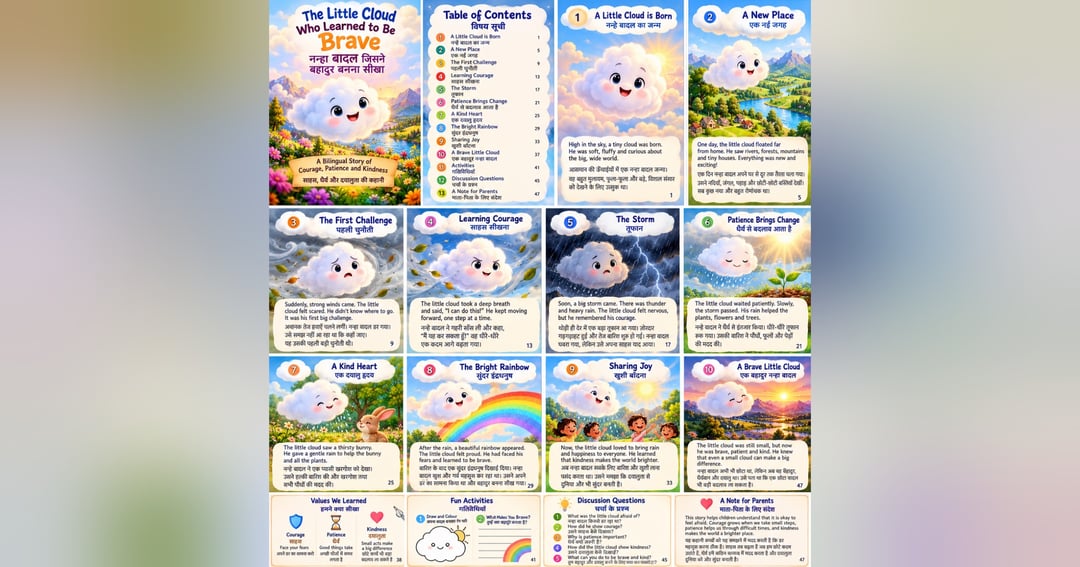 The Little Cloud Who Learned to Be Brave, image 2