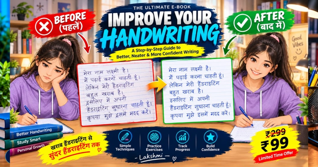 ✍️ Improve Your Handwriting – Hindi & English 📚✨, image 3