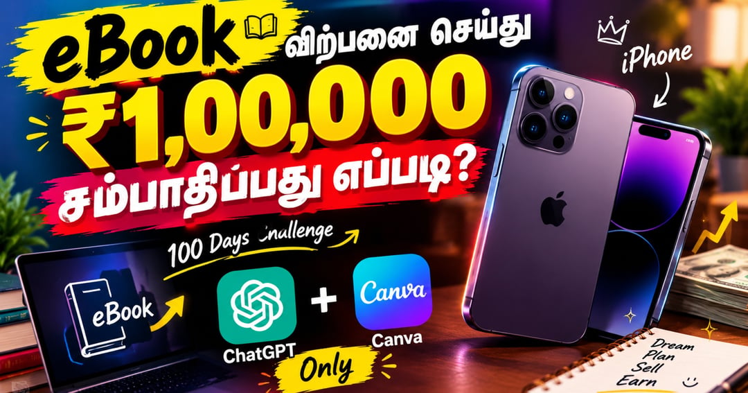 E - Book  விற்பனை செய்து ஒரு லட்சம் சம்பாதிப்பது எப்படி