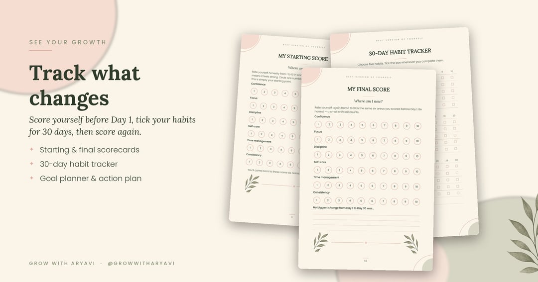 30-Day Best Version of Yourself Challenge: A Guided Self-Growth Workbook, image 3