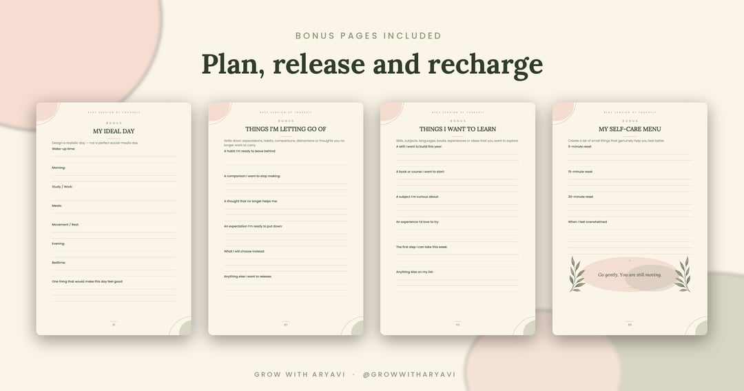 30-Day Best Version of Yourself Challenge: A Guided Self-Growth Workbook, image 5