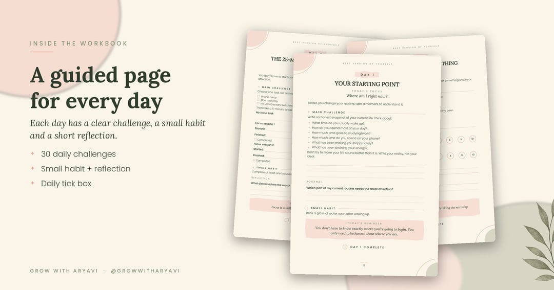 30-Day Best Version of Yourself Challenge: A Guided Self-Growth Workbook, image 2
